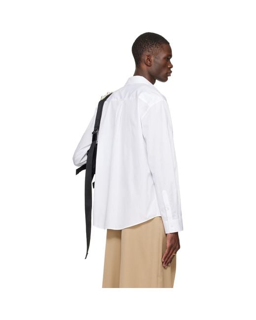 Simone Rocha Black Embellished Classic Shirt for men