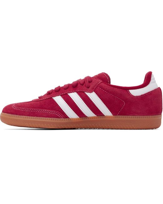 Adidas Originals Red Samba Og Sneakers for men