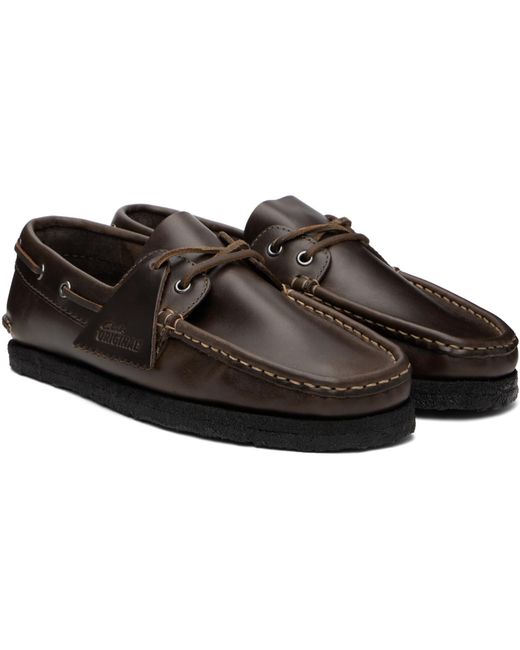 Clarks Black Godney Boat Shoes for men