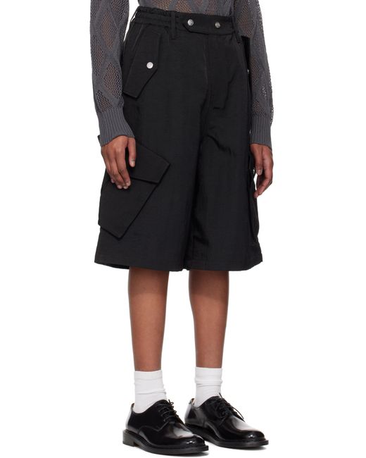 パンツ nullus 8 POCKET CARGO SHORTS BLACK メンズ NULLUS ブラック 8-Pocket カーゴショートパンツ