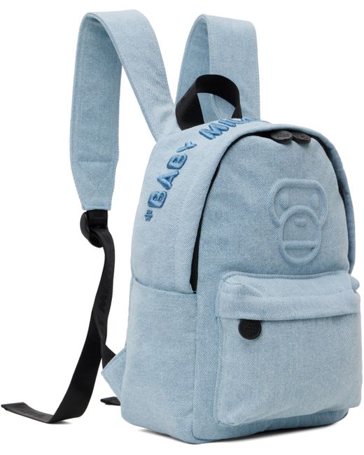 【A BATHING APE】BABY MILO DENIM MINI BAGPACK A BATHING APE BAPE BABY MILO DENIM MINI BAGPACK H11.1' × W7