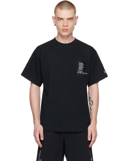 Yohji Yamamoto Black New Era Edition Performance T-shirt for men