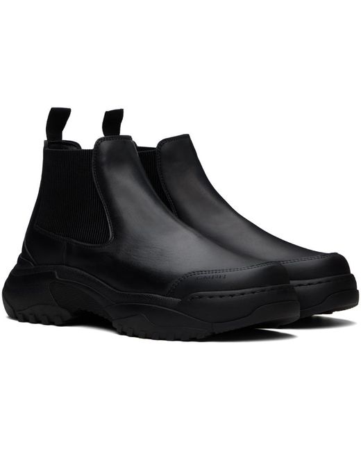 GmbH Black Faux-leather Boots for men