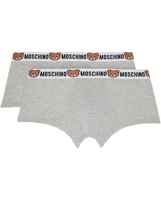 Moschino Two-pack Gray Boxers for men
