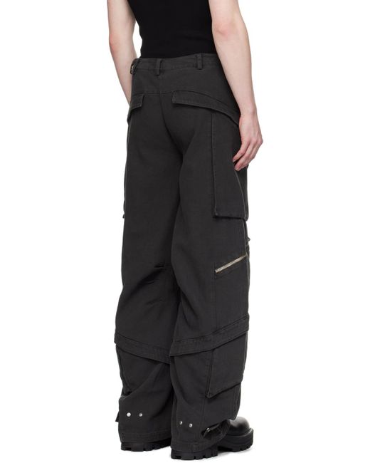 Pantalon cargo calyx gris HELIOT EMIL pour homme en coloris Black
