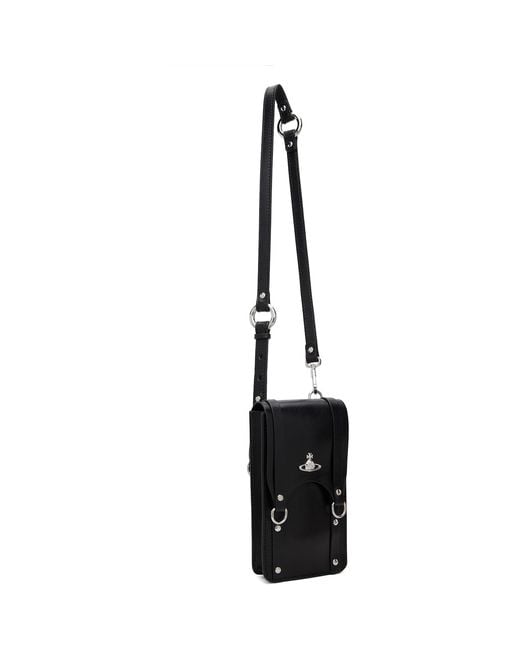 Vivienne Westwood Black Max Mini Crossbody Bag for men