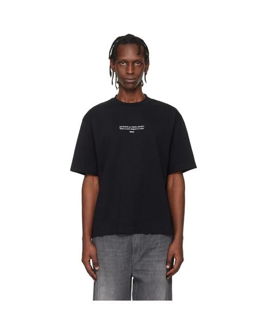 Off-White c/o Virgil Abloh Black Statement Skate T-Shirt for men