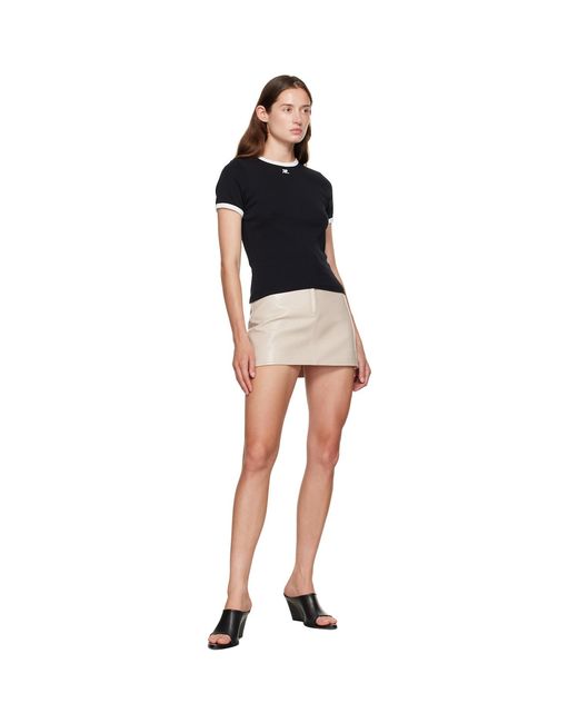 Courreges Multicolor Reedition Vinyl Miniskirt