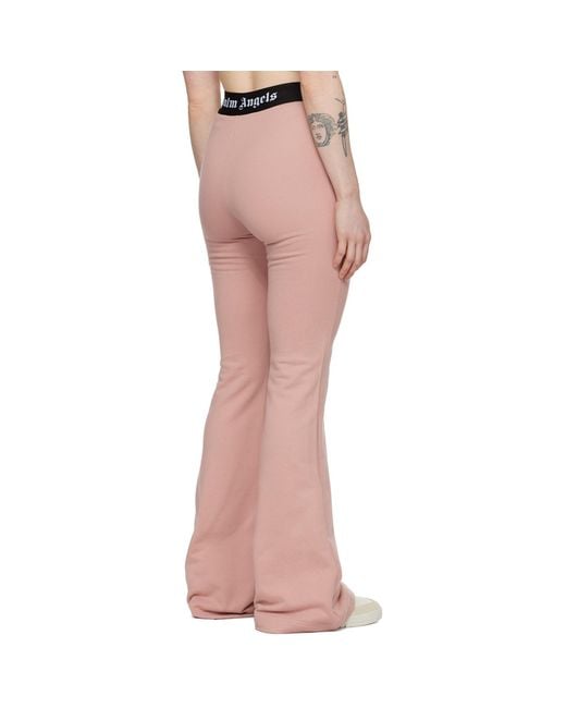 Palm Angels Pink Flared Lounge Pants