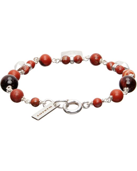 Isabel Marant Red Bead Bracelet for men