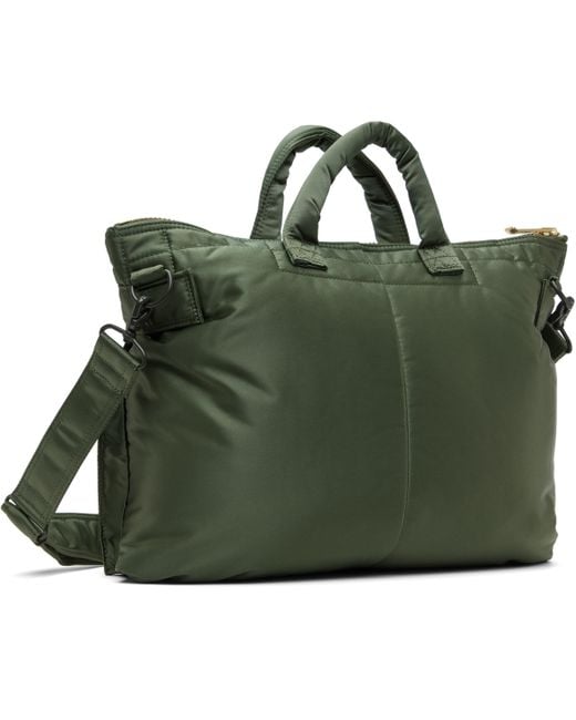 Porter-Yoshida and Co Green Porter - Yoshidaco Tanker Short Helmet Briefcase for men