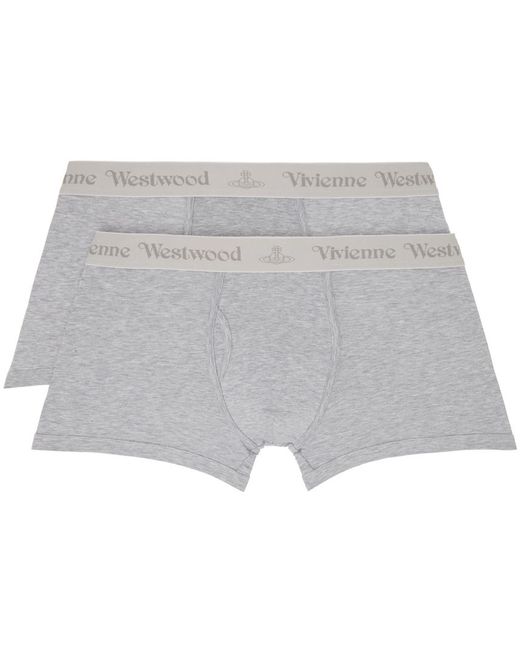 Vivienne Westwood Black Two-pack Gray Boxers for men