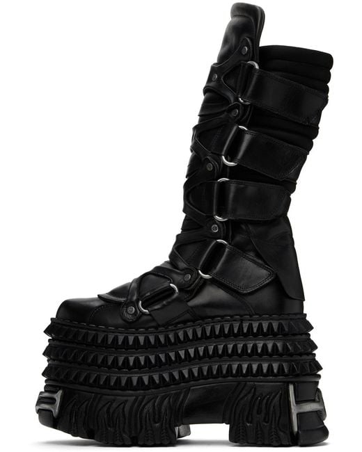 Vetements New Rockエディション ブラック Tower ブーツ Black