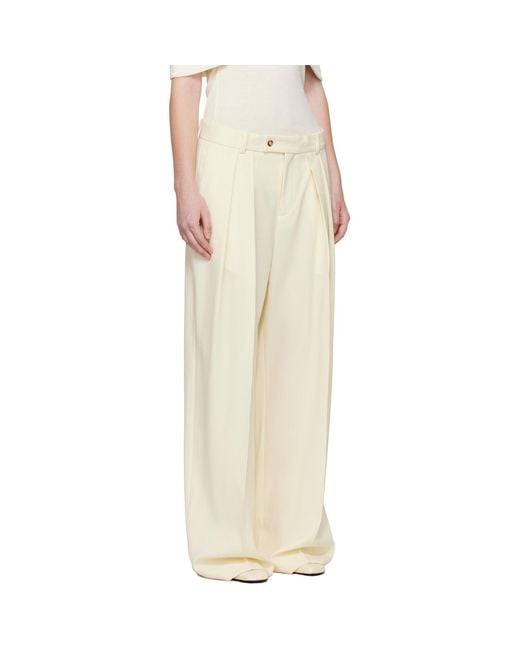 La Collection White Off- Ira Trousers