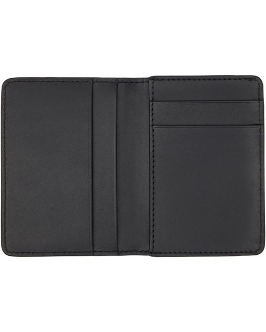 A.P.C. Black Stefan Card Holder for men