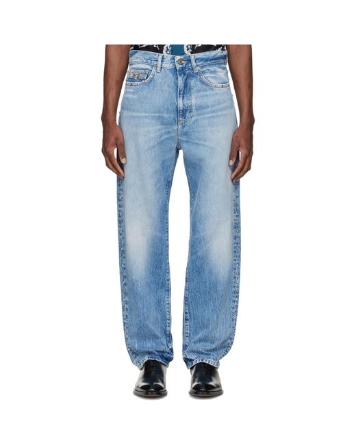 Jean Bleu À Clous Versace pour homme en coloris Blue