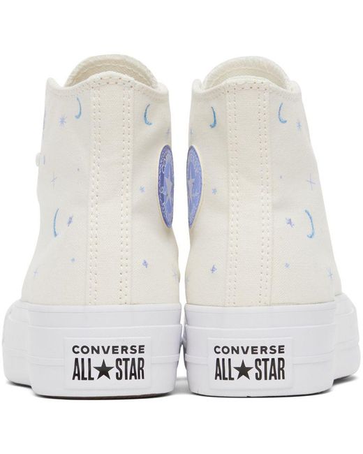 Converse Off-white Chuck Taylor All Star Lift Sneakers in Black | Lyst