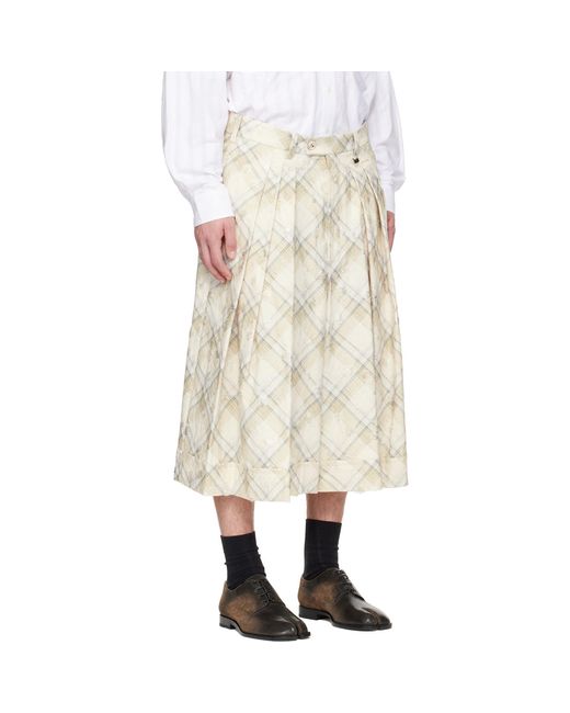 Vivienne Westwood Natural Culotte Trousers for men