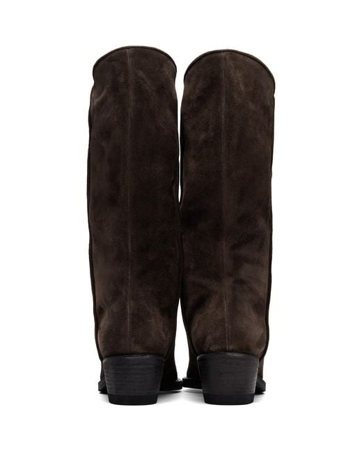 Khaite Brown Clive Boots