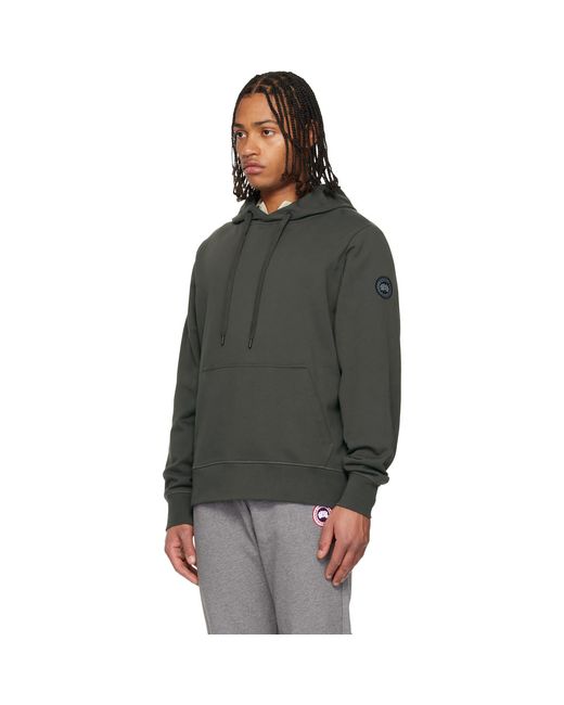 Canada Goose Black Khaki Huron Hoodie for men