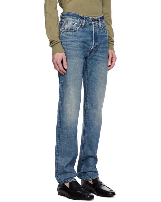 Tom Ford Blue Standard Jeans for men