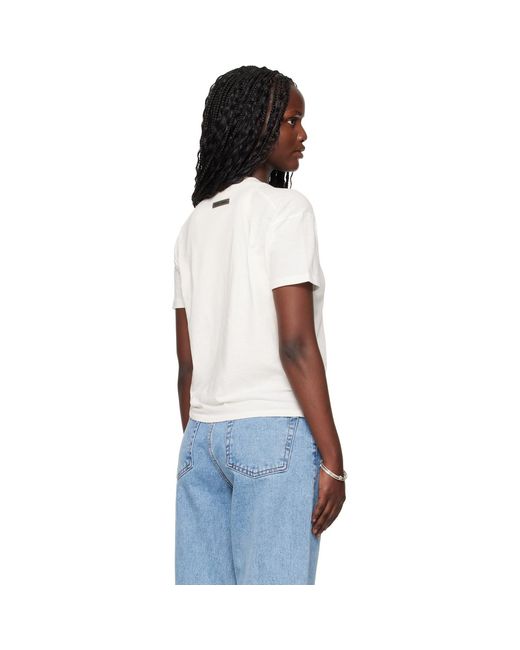Fear Of God Black Off- Holiday Embroidered Classic Fit T-Shirt