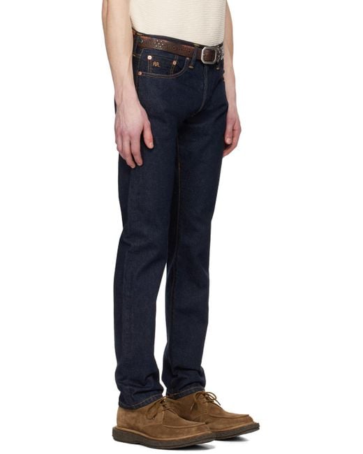 RRL Blue Selvedge Jeans for men