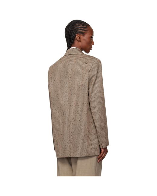 Rohe Brown Double-Breasted Blazer