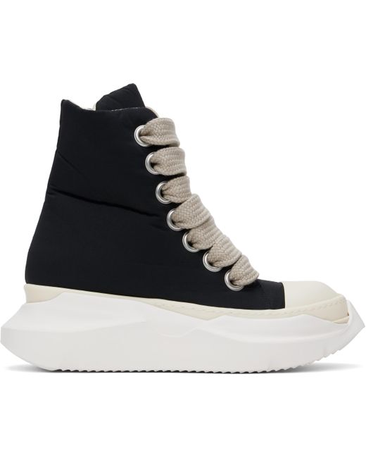 Rick Owens Black Porterville Jumbo Laced Abstract Sneakers for men