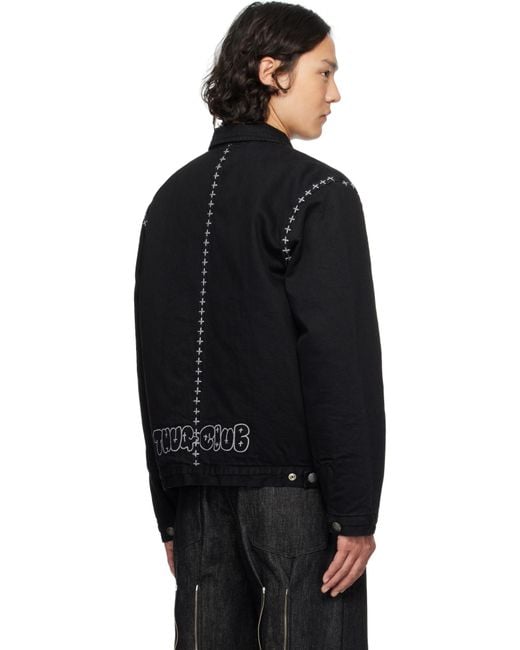 THUG CLUB Black Dickies Edition X Stitch Eisenhower Jacket for men