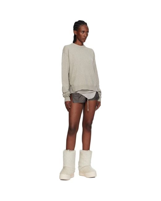 Rick Owens Natural Off- Concordians Mega Bumper Lunar Boots