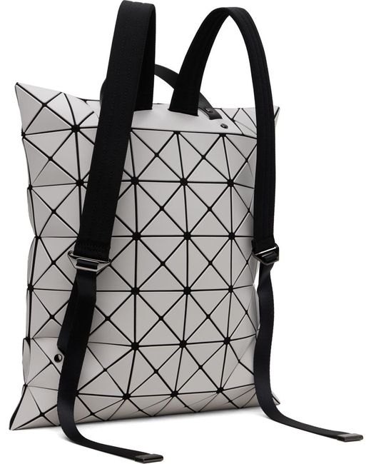 Bao Bao Issey Miyake Gray Flat Pack Backpack for men