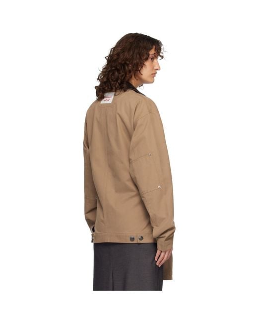 Charles Jeffrey Natural Tan Hug Jacket
