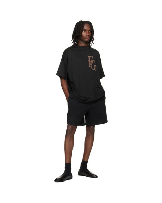 Fear Of God Black Vacation Sweat Shorts for men