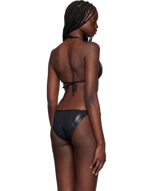 Yasmine Eslami ブラック Mica ビキニトップ Black