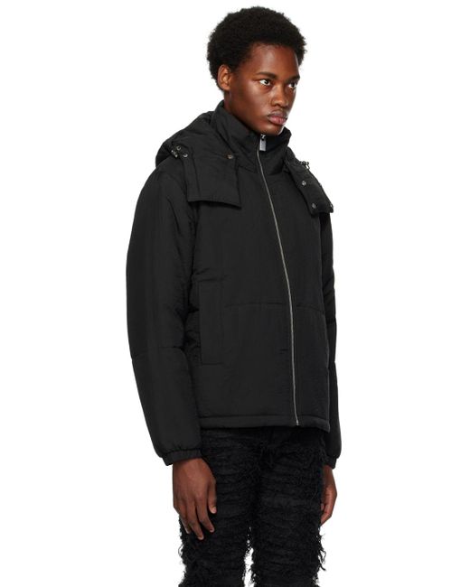 1017 ALYX 9SM Black Buckle Puffer Jacket for men