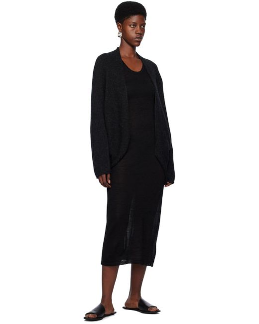 Cardigan noir à coupe horizontale Lauren Manoogian en coloris Black