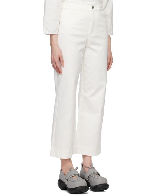 Proenza Schouler Off-white White Label Wide Leg Trousers