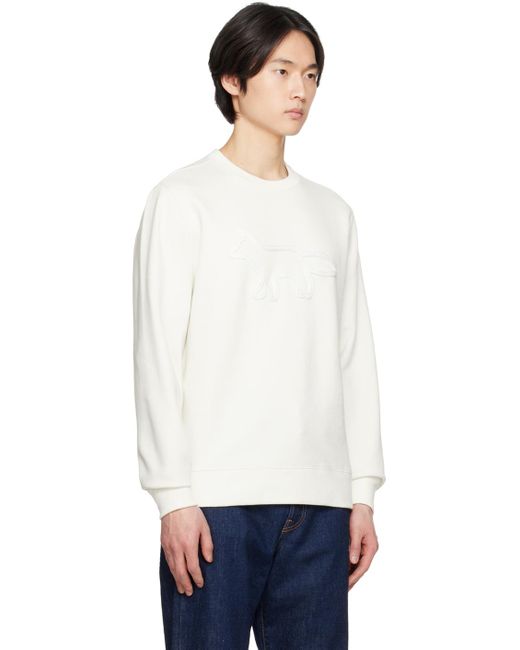 Maison Kitsuné Off-white Contour Fox Sweatshirt for men