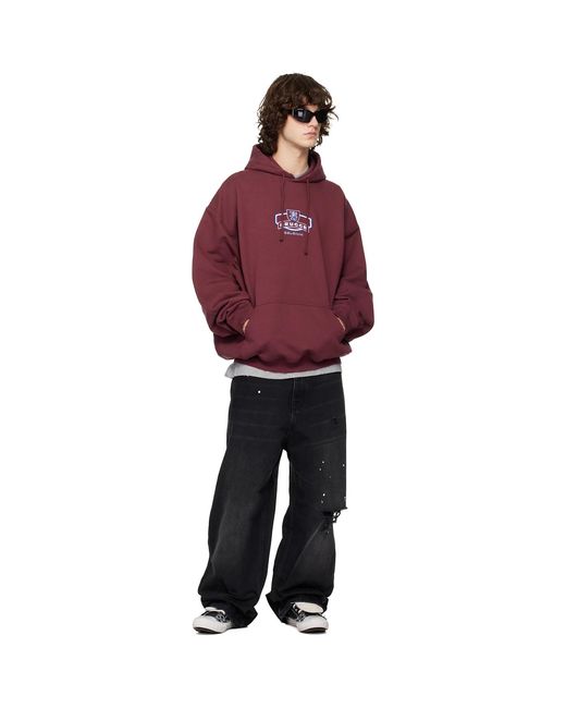 Vetements Red 'Brugge' Tourist Hoodie for men