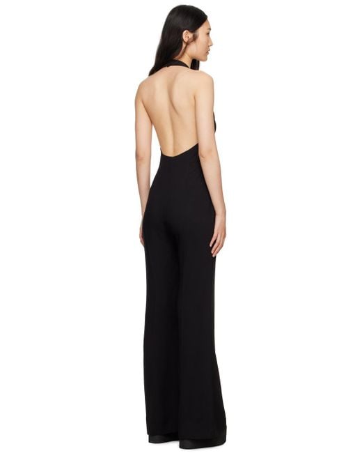 Moschino Black Chainshearts Jumpsuit