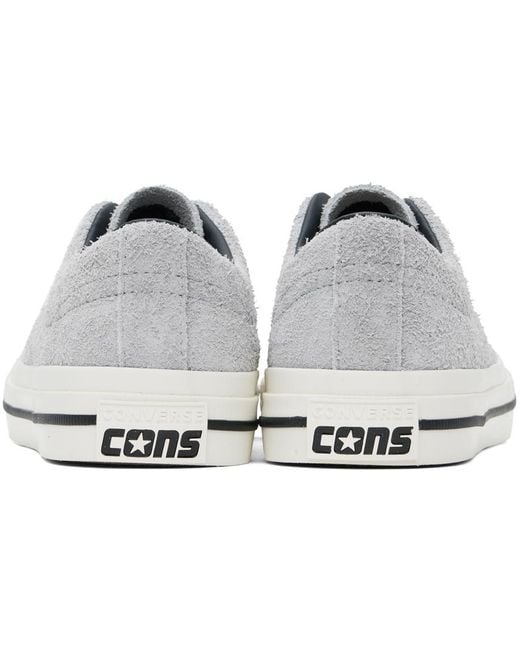 Converse Black Gray Cons One Star Pro Sneakers