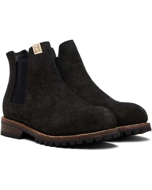 Visvim Black Gornergrat Mid-Folk Chelsea Boots for men