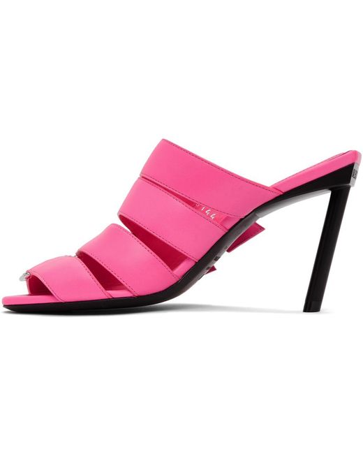 Balenciaga レザー ピンク Buckle ヒール サンダル カラー ピンク Lyst Balenciaga レザー ピンク Buckle ヒール サンダル カラー ピンク Lyst