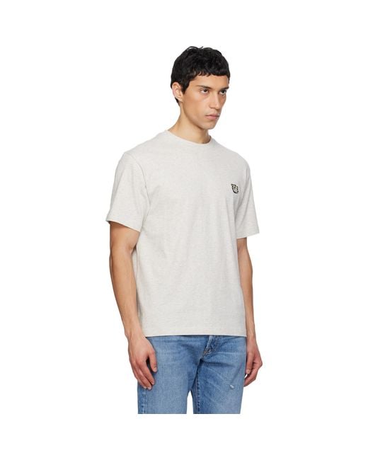KENZO White Paris Wild Tiger' Embroidered T-Shirt for men