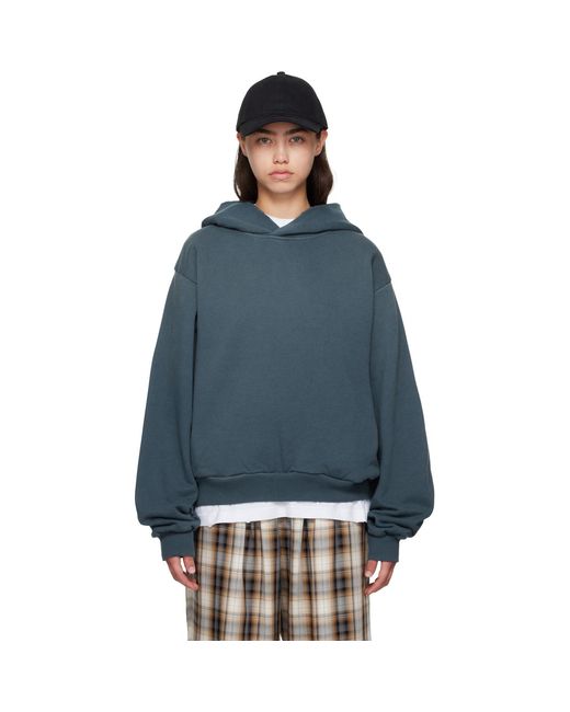 Pull À Capuche Bleu À Logo Acne en coloris Blue