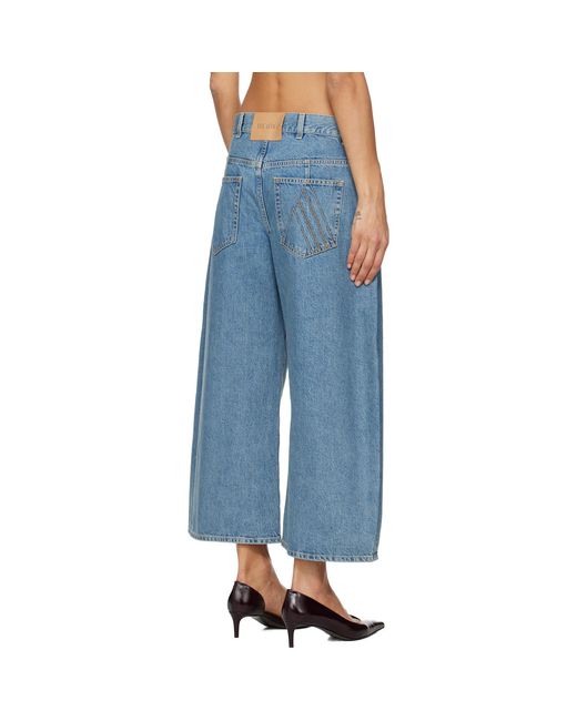 The Attico Blue Long Jeans