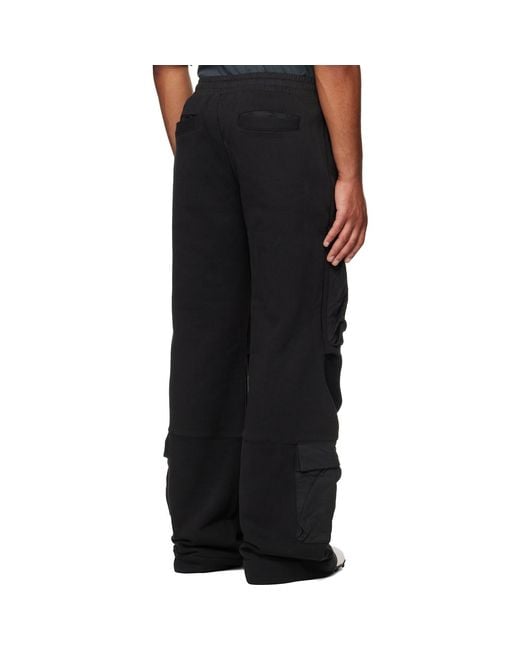 Entire studios Black Utility Sweatpants for men