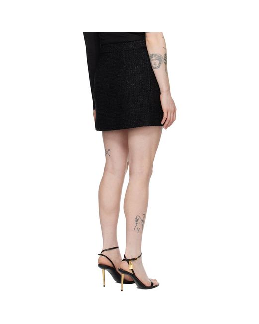 Tom Ford Black Wrap Miniskirt