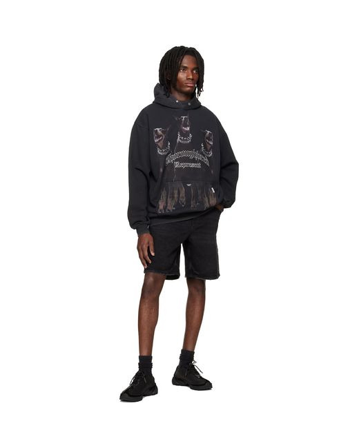 Represent Black 'Thoroughbred' Hoodie for men